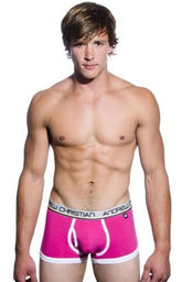 Tighty Whitie Punked Boxer w/ Almost Naked Fuchsia - M