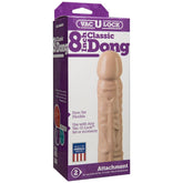 Vac-U-Lock 8 inch Classic Dong Vanilla