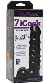 Vac-U-Lock Code Black 7 inch Raging Hard-Ons Cock