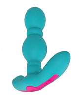 FemmeFun Vibrating Pleasure Plug - Turquoise Delight