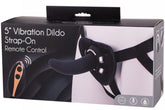 Vibration Dildo Strap-On with Remote Control 5 inch