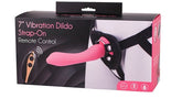 Vibration Dildo Strap-On with Remote Control 7 inch