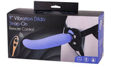 Vibration Dildo Strap-On with Remote Control 9 inch