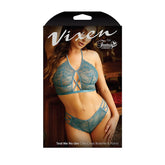 VIXEN TEAL ME NO LIES Bralette & Panty by Fantasy Lingerie
