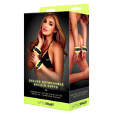 Indulge in Sensual Bliss - Glow Deluxe Detachable Buckle Cuffs