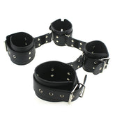 BDStyle Adjustable Leather Cuffs Spreader Bar - Secure and Stylish Restraint