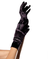 Wrist Length Satin Gloves