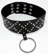 Submissive Allure - Wyred Slave Studded Posture Collar by BDStyle