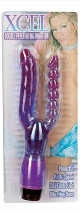 Elevate Your Pleasure with Xcel - 10-Inch Dual Stimulation Vibrator