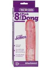 Doc Johnson Vac-U-Lock 8 Inch Crystal Jellies Realistic Dong