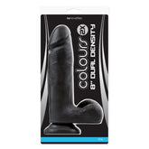 Colours 2X Dual Density 8 inch Dildo Black
