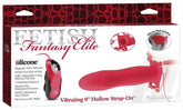 Fetish Fantasy Elite 9 inch Vibrating Hollow Strap-On Dildo