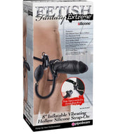 Fetish Fantasy Extreme 8 Inch Vibrating Hollow Strap-On