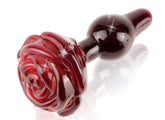 Pipedream Icicles No 76 Rose Shape Glass Butt Plug