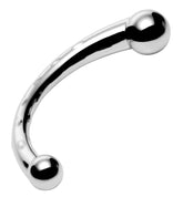 Masters Series The Chrome Crescent Dual Ended Dildo