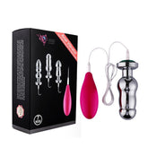 Metal Vibration Anal Plug Kit