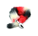 MultiColor Fox Tail Steel Anal Plug