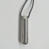 Steel Inhaler on BDSM Play Leather Cord