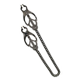 Endurance Butterfly Nipple Clamps With Black Link Chain