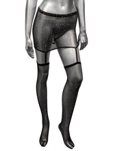 Radiance One Piece Plus Size Womans Garter Skirt With Thigh Highs