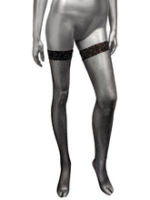 Radiance Plus Size Stretchy Thigh High Stockings