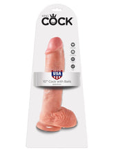 King Cock 10 inch Cock With Balls