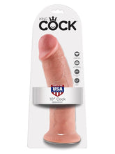 King Cock 10 Inch Suction Cup Realistic Cock with Balls