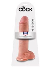 King Cock 11 inch Suction Cup Realistic Dildo With Balls