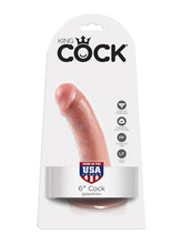 King Cock 6 Inch Realistic Dildo with Suction Cup