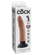 King Cock 7 Inch Realistic and Waterproof Vibrating Dildo