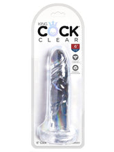 King Cock Clear Realistic Cock With Suction Cup Base