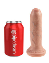 King Cock Uncut Lifelike with Foreskin Realistic Dildo Flesh
