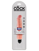 King Cock Vibrating Stiffy Realistic & Body-Safe Dildo Flesh