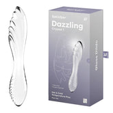 Satisfyer Dazzling Crystal 1 G Spot Glass Dildo