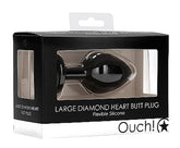 Shots Toys - Ouch! Diamond Heart Butt Plug - Premium Anal Satisfaction