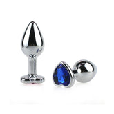 Opulent Heart-Shaped Jewel Stainless Steel Anal Plug - Indulge in Elegance