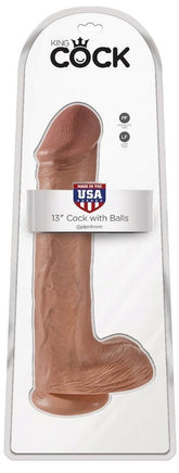 King Cock 13 Inch Realistic Cock with Balls