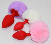 Bunny Faux Tail Silicone Anal Plug Small