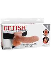 Fetish Fantasy Series 7 Inch Hollow Strap-On Dong with Balls