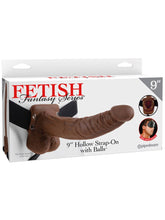 Fetish Fantasy 9 Inch Hollow Strap-On Dildo With Balls