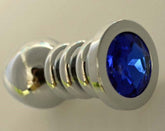 Hell's Couture Ribbler Metal Jeweled Anal Plug Large