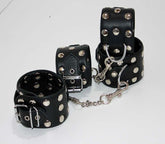 Xtreme Leather Studded Wrist & Ankle Cuffs