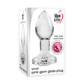 Luxurious Anal Delight - Adam & Eve's Pink Gem Glass Plug