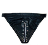 Hell's Couture - Leather Jockstrap with Front Zipper