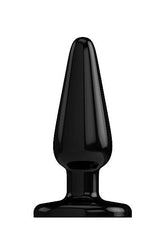 Bottom Line Rubber Butt Plug Black Model 1 Black