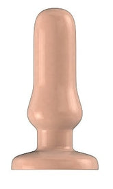 Bottom Line Rubber Butt Plug Flesh Model 4