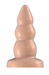 Bottom Line Rubber Butt Plug Flesh Model 6