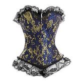 Burlesque Bustier With Lace Trim