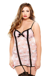 Curve Chemise & Matching Thong & Ribbon