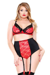 CURVE Fringe Bra & Cutout Panty Set